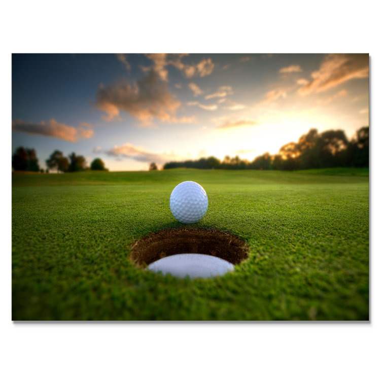 Ebern Designs Sunrise At The Golf Course On Canvas Print Wayfair Canada
